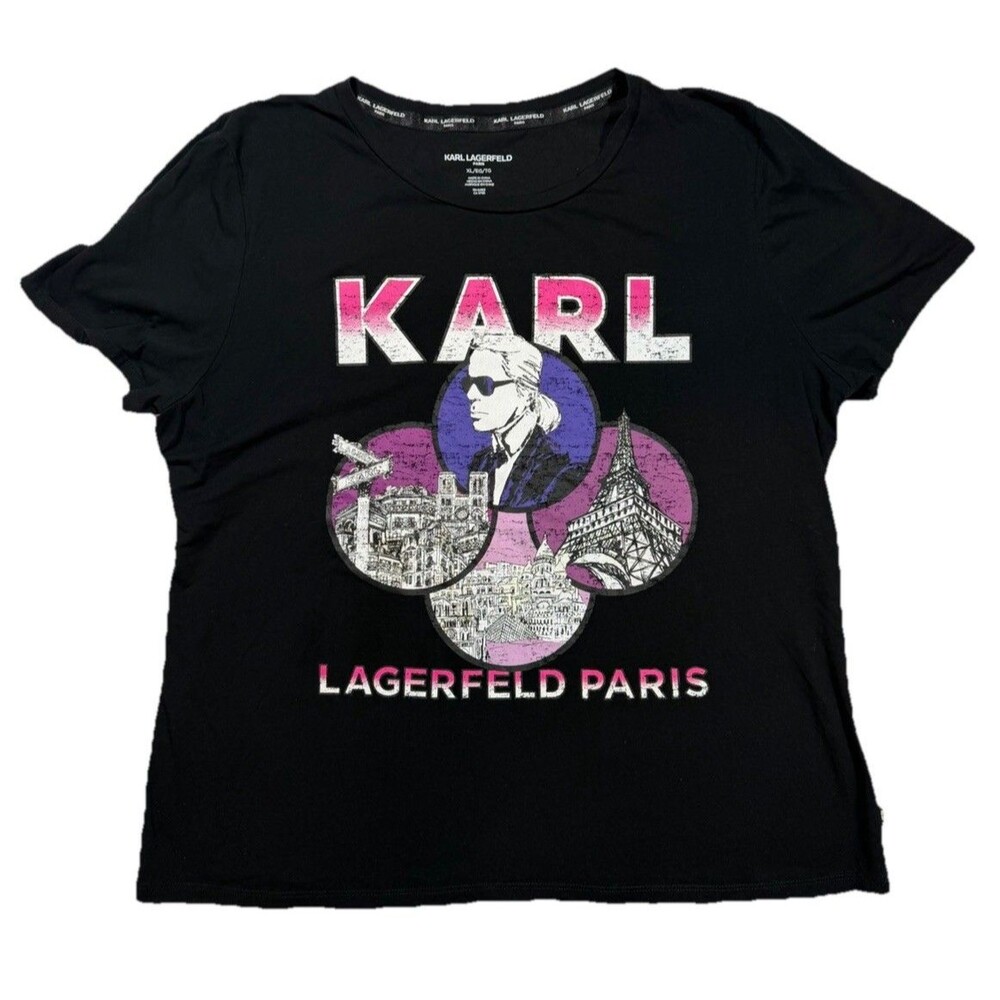 KARL LAGERFELD PARIS Women’s T-shirt Sz XL